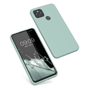 Husa Kwmobile pentru Google Pixel 4a 5G, Verde deschis, Silicon, KWM0000125H015C - Img 2