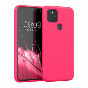Husa kwmobile pentru Google Pixel 5, Silicon, Roz, 53778.77 - Img 1
