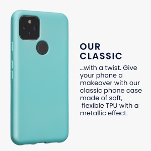 Husa Kwmobile pentru Google Pixel 5, Verde deschis, Silicon, KWM0000120Q010C - Img 3