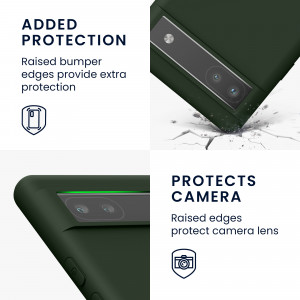 Husa kwmobile pentru Google Pixel 6a, Silicon, Verde, 57799.118 - Img 4