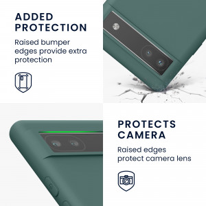 Husa Kwmobile pentru Google Pixel 6a, Silicon, Verde, 57799.171 - Img 4