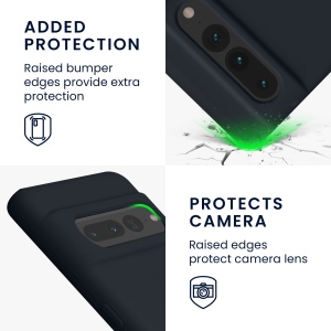 Husa Kwmobile pentru Google Pixel 7 Pro, Gri inchis, Silicon, KWM0000171J027C - Img 3
