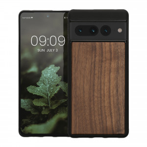 Husa kwmobile pentru Google Pixel 7 Pro, Lemn, Maro/Negru, 60033.18 - Img 1