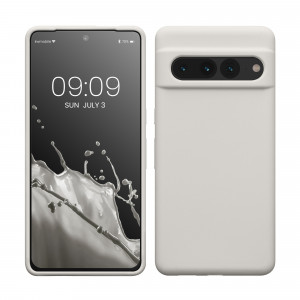 Husa kwmobile pentru Google Pixel 7 Pro, Silicon, Alb, 59452.48 - Img 1