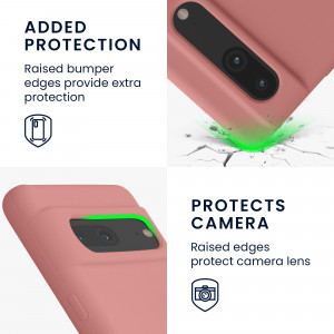 Husa Kwmobile pentru Google Pixel 7, Roz, Silicon, 59451.193 - Img 4