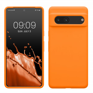 Husa kwmobile pentru Google Pixel 7, Silicon, Portocaliu, 59451.150 - Img 1