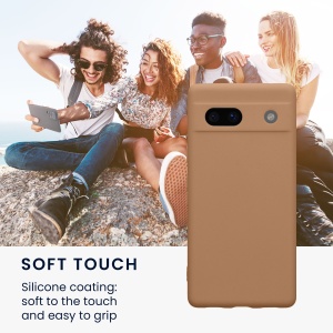 Husa Kwmobile pentru Google Pixel 7a, Crem, Silicon, KWM000019YF033C - Img 3