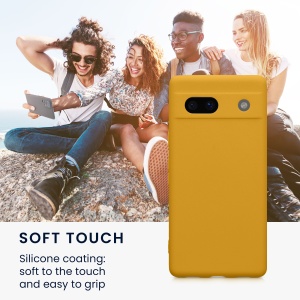 Husa Kwmobile pentru Google Pixel 7a, Portocaliu, Silicon, 61598.191 - Img 3