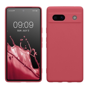 Husa Kwmobile pentru Google Pixel 7a, Roz inchis, Silicon, KWM000019YF024C - Img 1