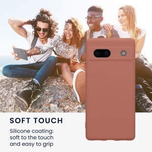 Husa Kwmobile pentru Google Pixel 7a, Roz, Silicon, 61598.193 - Img 3