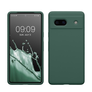Husa Kwmobile pentru Google Pixel 7a, Verde, Silicon, KWM000019YE024C - Img 1