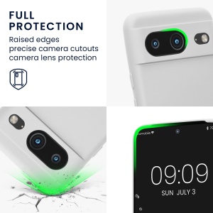 Husa Kwmobile pentru Google Pixel 8, Alb, Silicon, KWM0000208L022C - Img 4