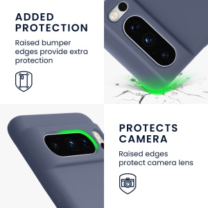 Husa Kwmobile pentru Google Pixel 8 Pro, Albastru inchis, Silicon, KWM0000208G046C - Img 5