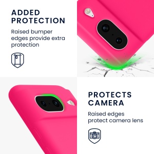 Husa Kwmobile pentru Google Pixel 8, Roz, Silicon, KWM000020JF015C - Img 3