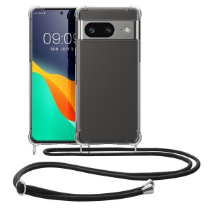 Husa Kwmobile pentru Google Pixel 8, Transparent/Negru, Silicon, 61863.01 - Img 2