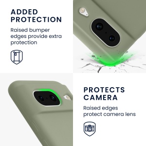 Husa Kwmobile pentru Google Pixel 8, Verde, Silicon, KWM0000208F017C - Img 9