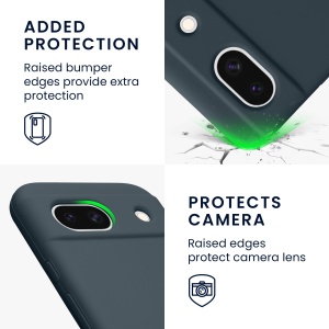 Husa Kwmobile pentru Google Pixel 8a, Verde inchis, Silicon, KWM000020KQ016C - Img 4