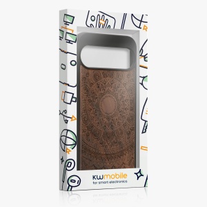 Husa Kwmobile pentru Google Pixel 9 Pro XL, Maro, Lemn/Silicon, KWM000020QT003C - Img 7