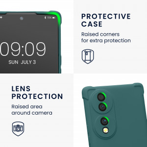 Husa kwmobile pentru Honor 70, Silicon, Albastru, 59904.57 - Img 3