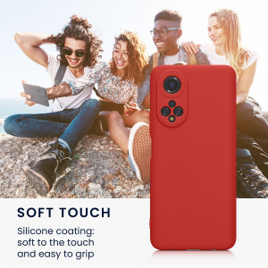 Husa Kwmobile pentru Honor X7, Silicon, Rosu, 58420.09 - Img 5