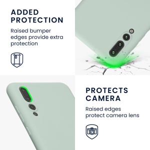 Husa Kwmobile pentru Huawei P20 Pro, Verde deschis, Silicon, KWM000008PZ023C - Img 4