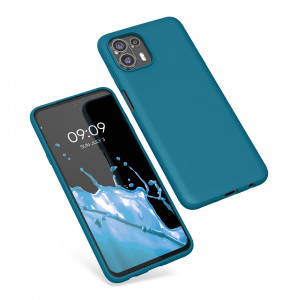 Husa Kwmobile pentru Motorola Edge 20 Lite, Silicon, Albastru, 56068.224 - Img 2
