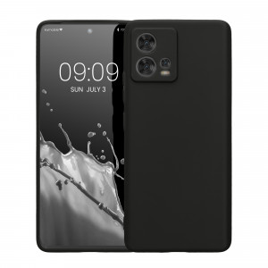 Husa kwmobile pentru Motorola Edge 30 Fusion, Silicon, Negru, 60076.47 - Img 2