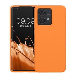 Husa Kwmobile pentru Motorola Edge 40 Neo, Portocaliu, Silicon, KWM000022NV008C - Img 2