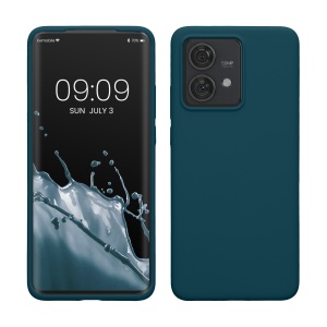 Husa Kwmobile pentru Motorola Edge 40 Neo, Verde inchis, Silicon, KWM000022NV007C - Img 1