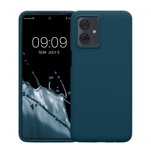 Husa Kwmobile pentru Motorola Moto G64, Albastru, Silicon, KWM000022SS002C - Img 2