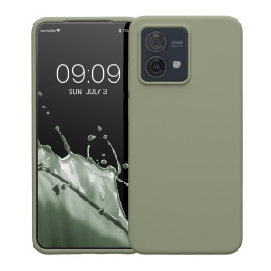 Husa Kwmobile pentru Motorola Moto G84, Verde deschis, Silicon, KWM000022NO011C - Img 2