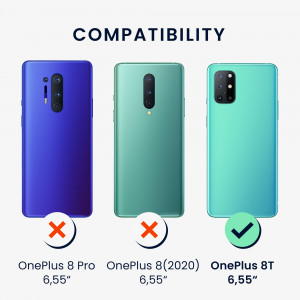 Husa Kwmobile pentru OnePlus 8T, Silicon, Portocaliu, 55350.203 - Img 6