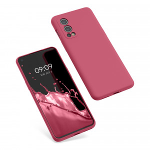 Husa Kwmobile pentru OnePlus Nord 2 5G, Silicon, Roz, 56070.238 - Img 2