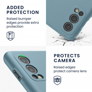 Husa Kwmobile pentru OnePlus Nord 2 5G, Silicon, Verde, 56070.207 - Img 4