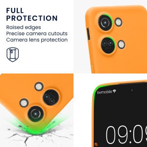 Husa Kwmobile pentru OnePlus Nord 3 5G, Portocaliu, Silicon, KWM0000204U007C - Img 3