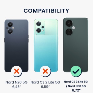 Husa Kwmobile pentru OnePlus Nord N30/Nord CE 3 Lite, Negru, Silicon, 61267.01 - Img 6