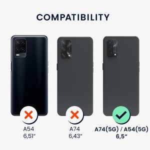 Husa Kwmobile pentru OPPO A74 5G/A54 5G, Silicon, Negru, 59227.01 - Img 6