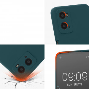 Husa kwmobile pentru OPPO A76, Silicon, Albastru, 59147.57 - Img 7