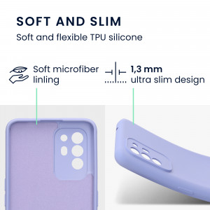 Husa Kwmobile pentru OPPO A94 5G, Silicon, Albastru, 58332.139 - Img 3