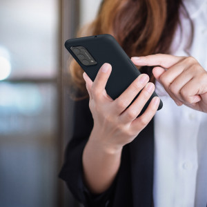 Husa Kwmobile pentru OPPO Find X3 Lite, Silicon, Albastru, 55201.186 - Img 8