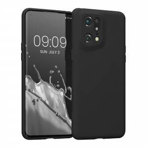 Husa Kwmobile pentru OPPO Find X5 Pro, Silicon, Negru, 57631.47 - Img 1