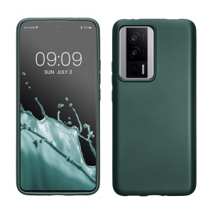 Husa Kwmobile pentru Poco F5 Pro, Verde, Silicon, 61640.14 - Img 1