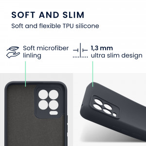 Husa Kwmobile pentru Realme 8 (2021)/8 Pro (2021), Silicon, Negru, 57573.47 - Img 3