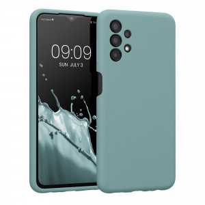 Husa kwmobile pentru Samsung Galaxy A13 4G, Silicon, Verde, 57832.207 - Img 1