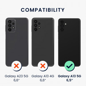 Husa Kwmobile pentru Samsung Galaxy A13 5G, Silicon, Verde, 58919.57 - Img 6