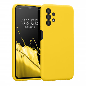 Husa Kwmobile pentru Samsung Galaxy A13, Silicon, Galben, 57832.165 - Img 1