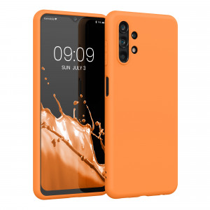 Husa Kwmobile pentru Samsung Galaxy A13, Silicon, Portocaliu, 57805.150 - Img 1