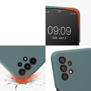 Husa Kwmobile pentru Samsung Galaxy A13, Silicon, Verde, 57832.171 - Img 8