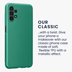 Husa Kwmobile pentru Samsung Galaxy A13, Verde, Silicon, KWM000015KX019C - Img 4