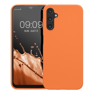 Husa Kwmobile pentru Samsung Galaxy A14 5G, Portocaliu, Silicon, KWM0000195F010C - Img 2